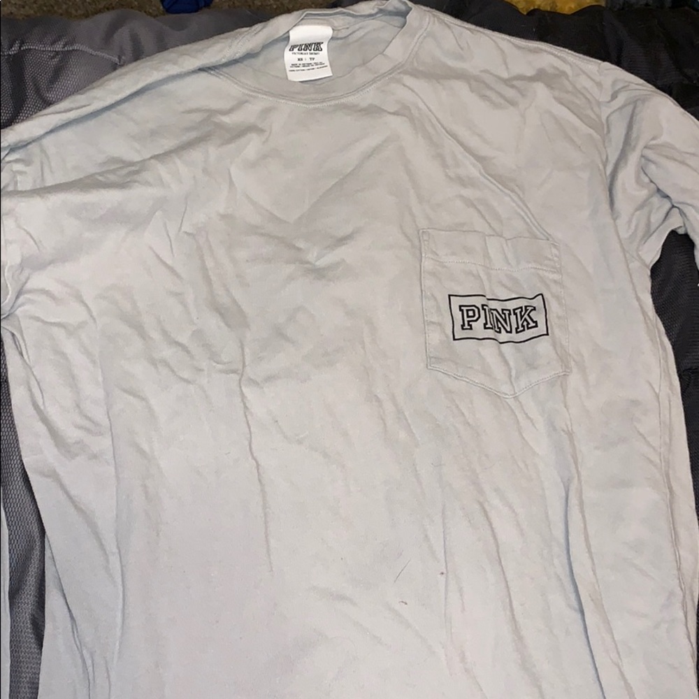 Long sleeve gray PINK shirt